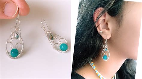 How To Make Wire Wrapped Earrings Making Beautiful Designer Wire