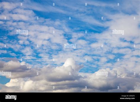 Cloud Formations Cumulus And Alto Cumulus Stock Photo Alamy