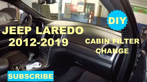 How to change cabin filter on 2013-2019 jeep grand cherokee laredo