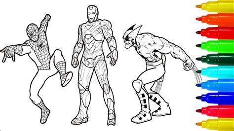 Ant man introduces the quantum world to our children in the most fun way they can imagine… getting small! Spiderman Iron Man Wolverine Superheros Coloring Pages ...