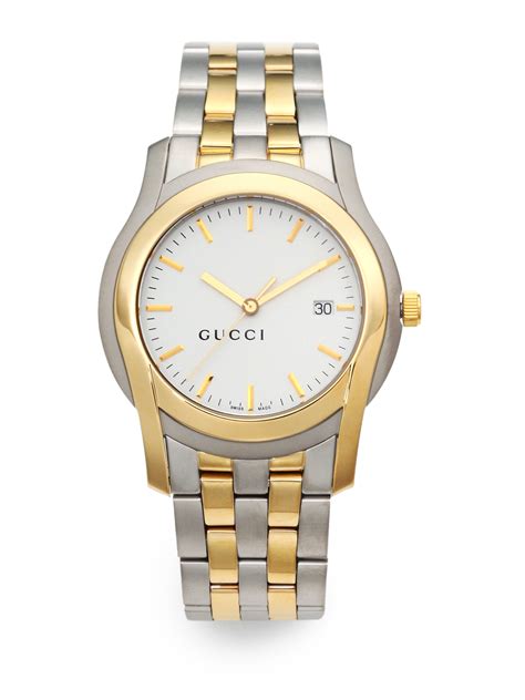Lyst Gucci Gclass Goldplated Stainless Steel Watch In Metallic For Men