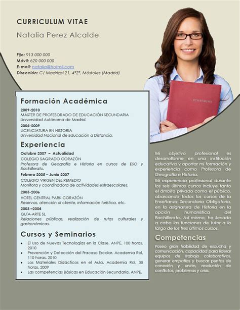 Ejemplo De Curriculum Vitae Profesional De Enfermeria Enfermera