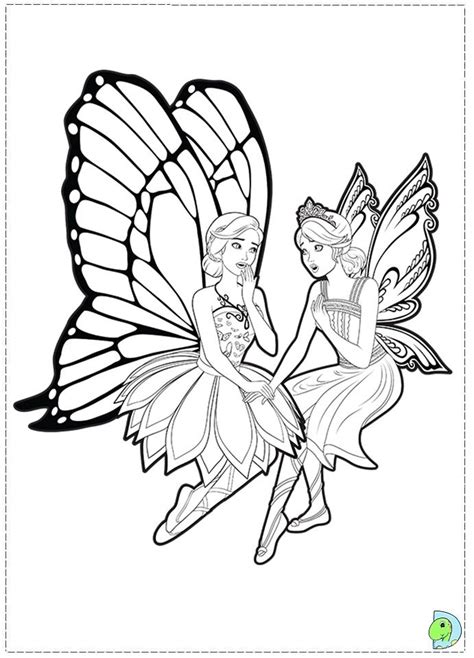 Barbie Fairy Princess Coloring Pages - Coloring Home