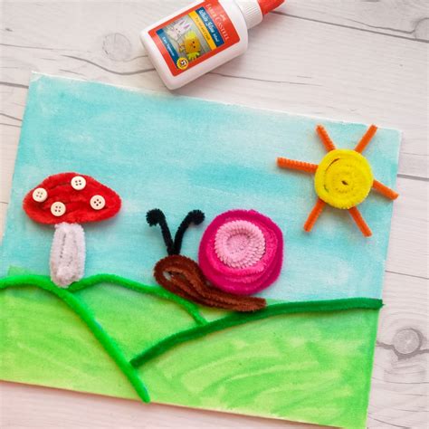 Our garden theme preschool activites includes over 50 garden activities for preschoolers that will keep your preschooler busy and. 3D Pipe Cleaner Garden Art on Canvas | Make and Takes