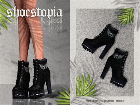 Shoestopia Wings Boots The Sims 4 Download Simsdomination Sims