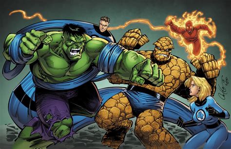 The Thing Fantastic Four Vs Hulk