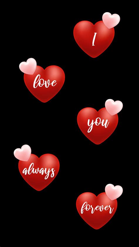 I Love You Forever Black Crush Cute Heart Corazones In Love Love