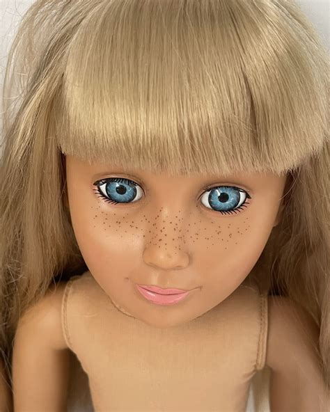 Tollytots Doll Beautiful Big Blue Eyes Freckle Face Blonde Hair 18 Lot