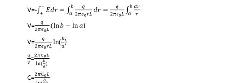 Capacitance Of A Capacitor Formula