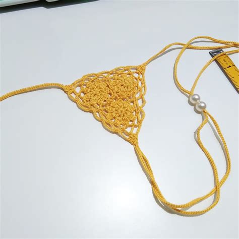 Micro G String Thong Crochet Extreme Micro Bikini Bottommicro See