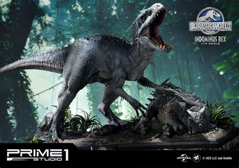 Rex, it probably wouldn't be for example, the indominus rex camouflage with leaves in jurassic world(2012), but in the second movie, we never saw that the indoraptor could blend itself. Jurassic World (Film) Indominus Rex Statue by Prime1 ca ...