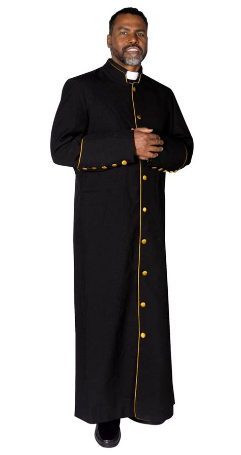 clergy cassock robe black trinity robes