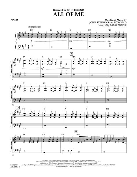 All Of Me Piano Sheet Music With Letters All Of Me Piano Tabs All