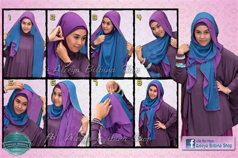 cara memakai jilbab pashmina twotone simple 1 tutorial memakai jilbab and hijab modis