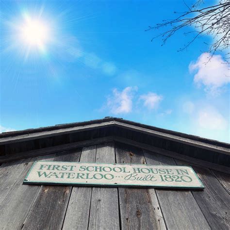 Log Schoolhouse at Waterloo Park