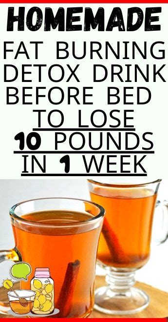 Fat Burning Detox Drink Before Bed To Lose Pounds In Week Hello Healthy