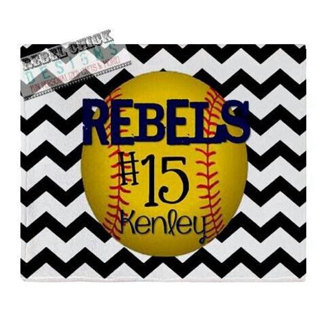 Personalized Softball Blanket | Personalized softball, Softball logos, Personalized sports