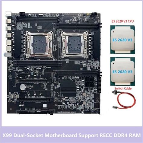 X99 Dual Socket Motherboard Desktop Motherboard Lga2011 3 Dual Cpu