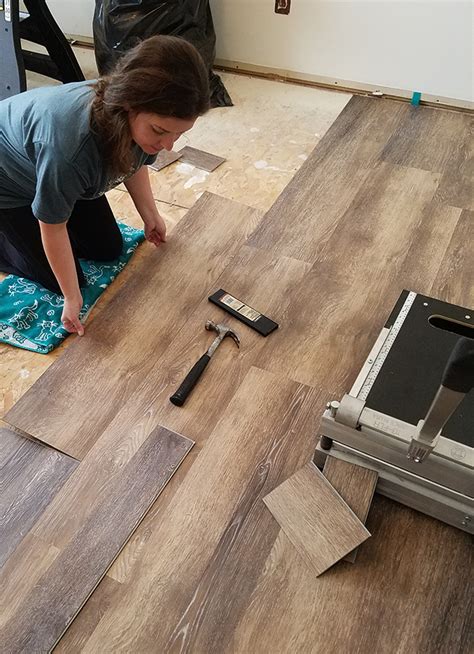 Measure the length and height of the riser and cut a vinyl plank to fit. How To Install Vinyl Plank Flooring | Hometalk