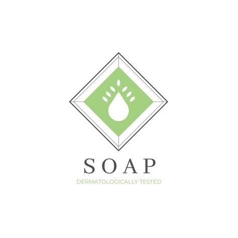 Free Vector Minimalist Soap Logo Template