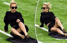 knickers lady gaga her bowl super flashes flashed celebrity big before show performance tv