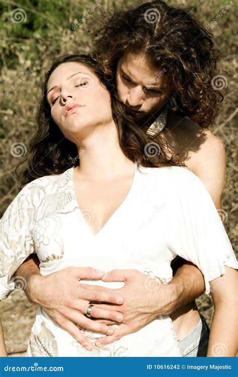 Man Embracing Woman Stock Photo Image Of White Natural 10616242