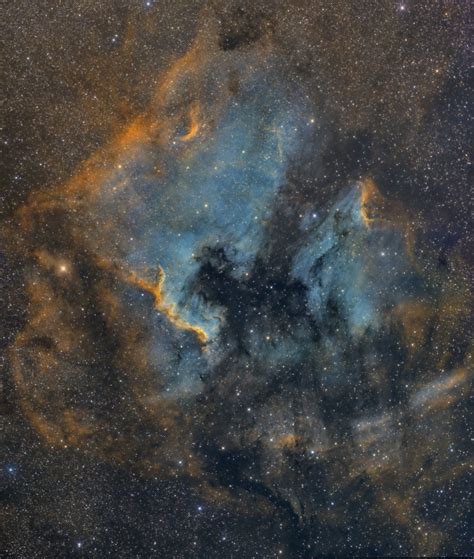 Mosaic Of North America And Pelican Nebulas Astroveto