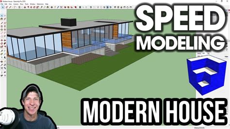 Modern House Speed Build Sketchup Speed Modeling The Sketchup
