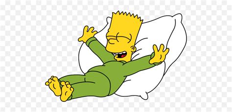 Bart Simpsons Bed Sleepy Early Sleep Bart Simpson Good Morning Emoji