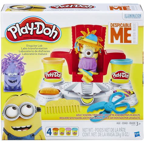 Play Doh Despicable Me Minions Disguise Lab Set With 4 Cans Of Dough