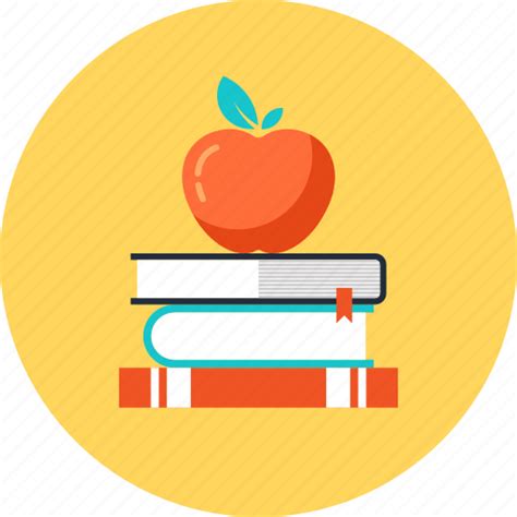 Apple Book Education Knowledge Learn School Study Icon Download