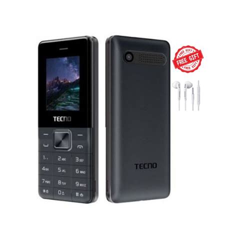 Tecno T301 Dual Sim Black Free Earphones Best Price Online
