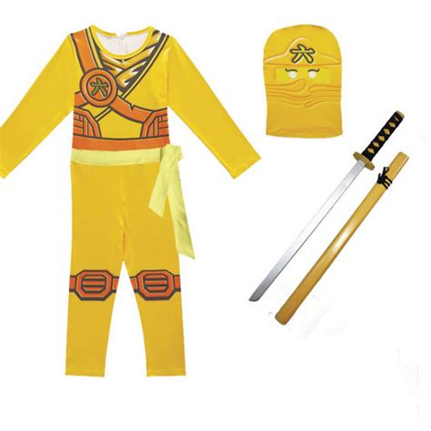 Boys Yellow Ninja Ninjago Costume Costume Party World