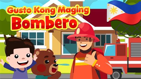 Gusto Kong Maging Bombero Flexy Bear Original Awiting Pambata Nursery
