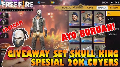 Unlimited diamonds generator for garena free fire and 100% working diamonds hack trick 2021. GIVEAWAY Set Bundle SKULL KING Spesial 20.000 Cuyers ...