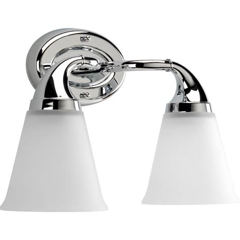 Progress Lighting Lahara Collection 2 Light Chrome Vanity Fixture P2759