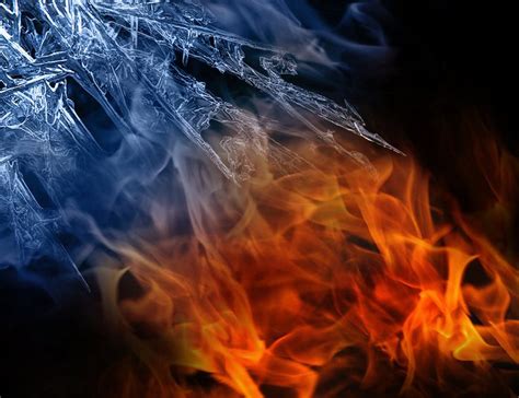Fire Vs Ice Flames 2 By Hittichowa On Deviantart Fire And Ice Flames