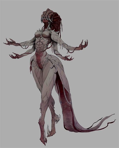 Private Commission Creature Concept Art Dark Fantasy Art Mythical