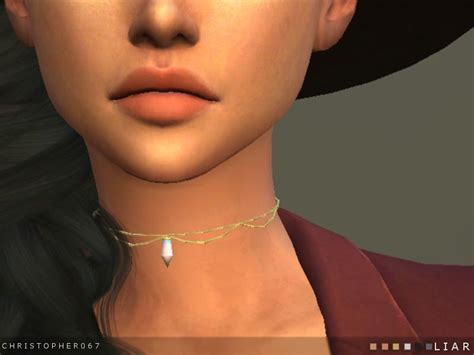 Liar Choker Christopher067 Chokers Womens Necklaces Sims 4