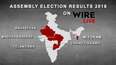 Live Assembly Election Results 2018 Rajasthan Chhattisgarh Mp