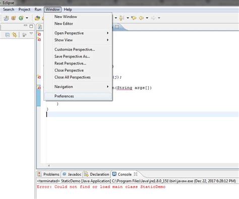 Eclipse Not Recognizing Classes And Strings In Java Error Could Not