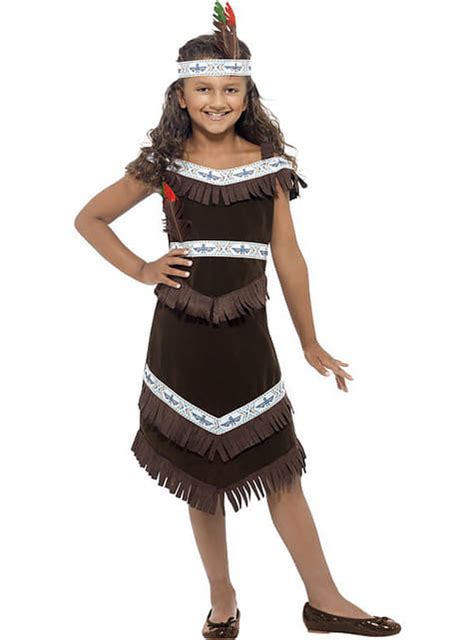 Apache Indian Costume For A Girl Express Delivery Funidelia