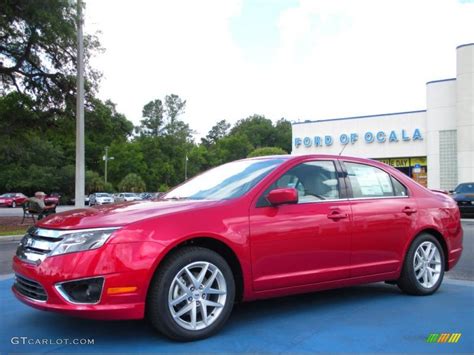 2010 Red Candy Metallic Ford Fusion Sel 30484724 Car