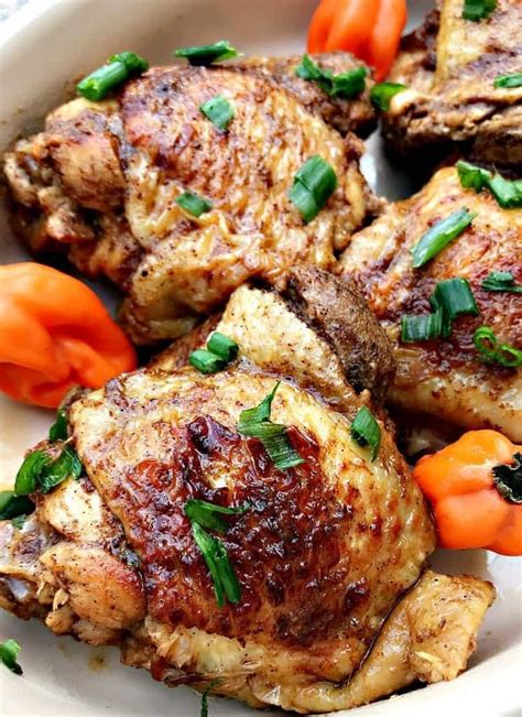 In a small bowl, dissolve cornstarch in 2 tablespoons water. instant pot Jamaican jerk chicken thighs | Pressure cooker ...