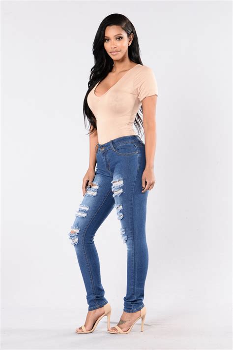 Super Unique Jeans Medium Blue Fashion Nova Jeans Fashion Nova