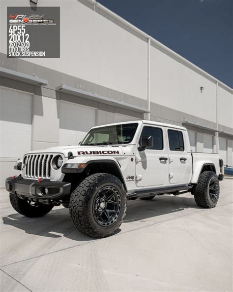 Jeep Gladiator With 20×12 Wheels 4p55 Gen 3 And 35×125×20 Tires
