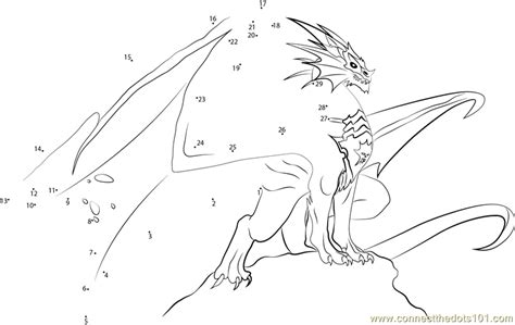 Draw lines from dot to dot like a pro. Paul Carrillo Dragon dot to dot printable worksheet ...