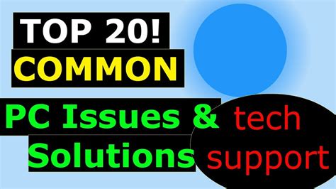 Top 20 Common Pc Issues With Solutions Youtube