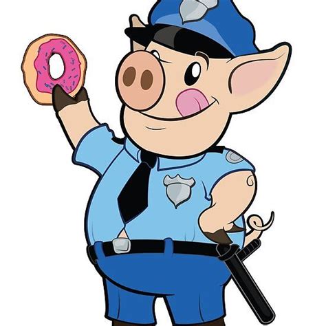 Police Pig Canvas Prints Long Hoodie Poster Wall Art