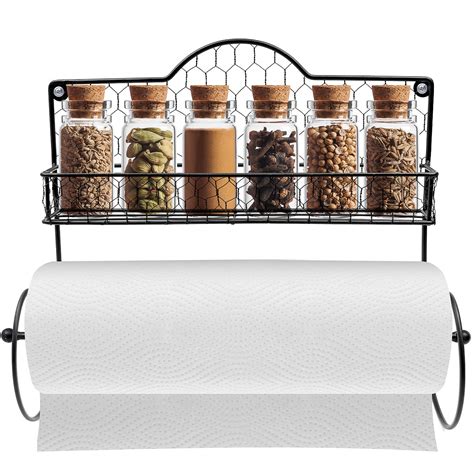 You will find that there are plenty of different options in terms of where the paper towel holder goes, including a wall mount paper towel holder. Sorbus Paper Towel Holder, Spice Rack and Multi-Purpose Shelf—Wall Mounted | eBay